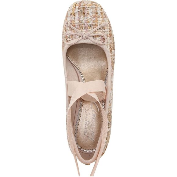 Circus by Sam Edelman Womens Vanilla Bean Fabric Block Heel Della Lace-up Pump - Picture 2 of 6